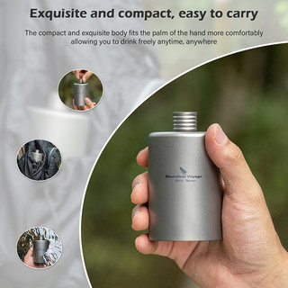 Bình Đựng Rượu Thể Thao Bằng Titan Dung Tích 7oz / 200ml