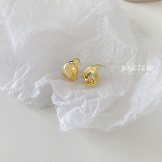 DREJEW Bông Tai Bạc 925 Kiểu Dáng Không Đối Xứng Độc Đáo Thời Trang Hàn Quốc Cho Nữ