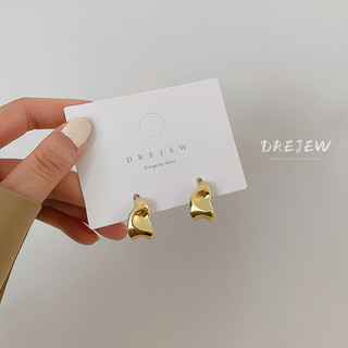 DREJEW Bông Tai Bạc 925 Kiểu Dáng Không Đối Xứng Độc Đáo Thời Trang Hàn Quốc Cho Nữ