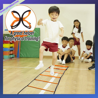 Thiết bị tập thể dục thể chất trong nhà dành cho trẻ em thang agile có thể gập lại 3d trang chủ thang nhảy tốc độ ngoài trời thang lưới phối hợp bước đào tạo thang đào tạo bóng đá