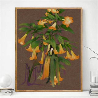 MOZI✨hệ thực vật 40*50cm tranh tô màu theo số tranh tô màu số hoá tranh sơn dầu số  tranh sơn dầu số hoá tranh sơn dầu số hóa bts sơn acrylic  tranh số hoá animeTranh Sơn Dầu diy Hình Hoa Phong Cách Trung Quốc
