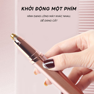 Bút Tỉa Lông Mày Làm Đẹp Đa Năng Có Thể Sạc Lại Kèm Dụng Cụ Cạo Lông Mày