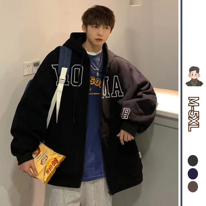 Bigsize Thời Trang Áo Hoodie Nam Nữ Hàn Quốc Unisex Áo Khoác Hoodie Dây Kéo Áo Hoodie Form Rộng Simple Áo Hoodie Nữ