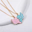 Set 2 Vòng cổ Tình Bạn Mặt Hình Cá Heo / Trái Tim / Cá Heo Dễ Thương