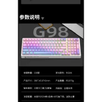 Hàng mới về! Rk G98 Tri-Mode Bàn phím cơ tùy chỉnh không dây 2.4G Bluetooth có dây Poron xốp hotswap phía nam mặt LED RGB màu nâu chuyển đổi công tắc hồng — ảnh 4