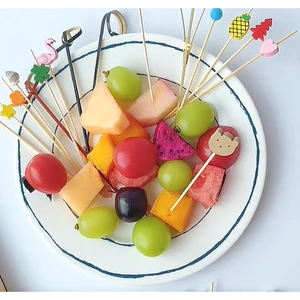 Set 100 Nĩa Tre Ăn Trái Cây Hình Lá Xương Rồng Ngộ Nghĩnh