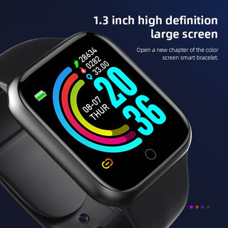 Y68 Đồng Hồ Thông Minh Thể Thao Ban Nhạc Bluetooth Dây Đeo Tay Màn Hình Theo Dõi Máu Màn Hình Đồng Hồ Thông Minh Smartwatch Nam Nữ