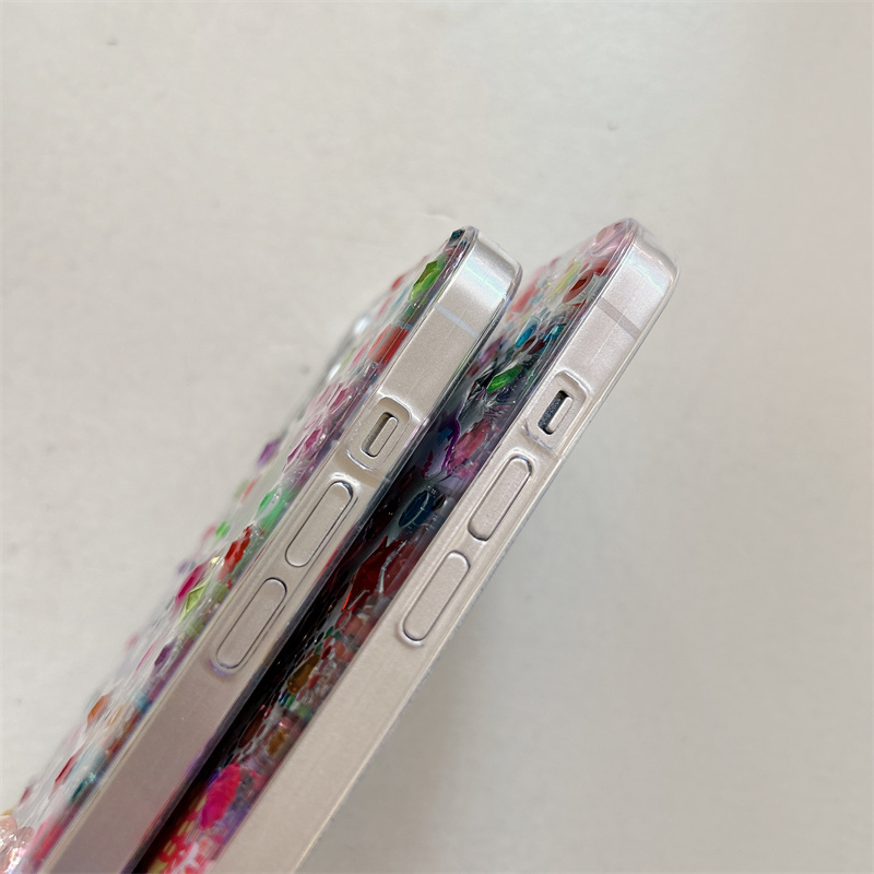 Iphone 16 15 14 14 Pro max 13 Pro max Diamond Sea World họa tiết keo chất liệu điện thoại