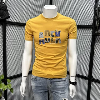 ?o thun tay ng?n c? tr??n in h?a ti?t 3 m??u t??y ch?n size S - 5XL th?i trang cho nam