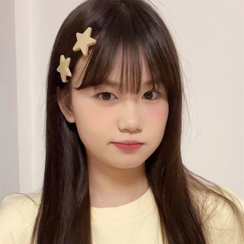 MIAOYA Kẹp Tóc Mái Hình Ngôi Sao / Chú Vịt Nhỏ / Trái Tim / Chú Ếch Dễ Thương Thời Trang Hàn Quốc Làm Quà Tặng Cho Học Sinh