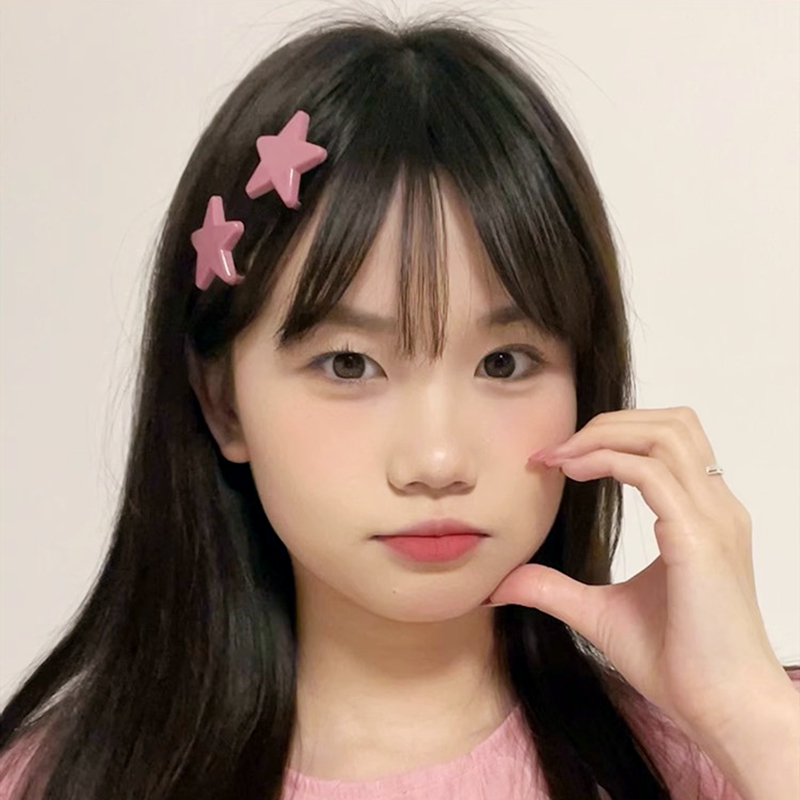 MIAOYA Kẹp Tóc Mái Hình Ngôi Sao / Chú Vịt Nhỏ / Trái Tim / Chú Ếch Dễ Thương Thời Trang Hàn Quốc Làm Quà Tặng Cho Học Sinh