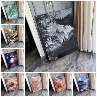 MOZI ✨cổ xưa 40*50cm tranh tô màu theo số tranh tô màu số hoá tranh sơn dầu số  tranh số hóa gam tranh sơn dầu số hoá sơn acrylic Tranh Sơn Dầu Kỹ Thuật Số Tự Làm Họa Tiết Phong Cách Trung Hoa Cổ Điển Cao Cấp Dùng Làm Quà Tặng Sinh Nhậ