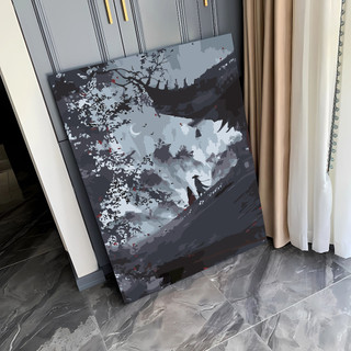 MOZI ✨cổ xưa 40*50cm tranh tô màu theo số tranh tô màu số hoá tranh sơn dầu số  tranh số hóa gam tranh sơn dầu số hoá sơn acrylic Tranh Sơn Dầu Kỹ Thuật Số Tự Làm Họa Tiết Phong Cách Trung Hoa Cổ Điển Cao Cấp Dùng Làm Quà Tặng Sinh Nhậ