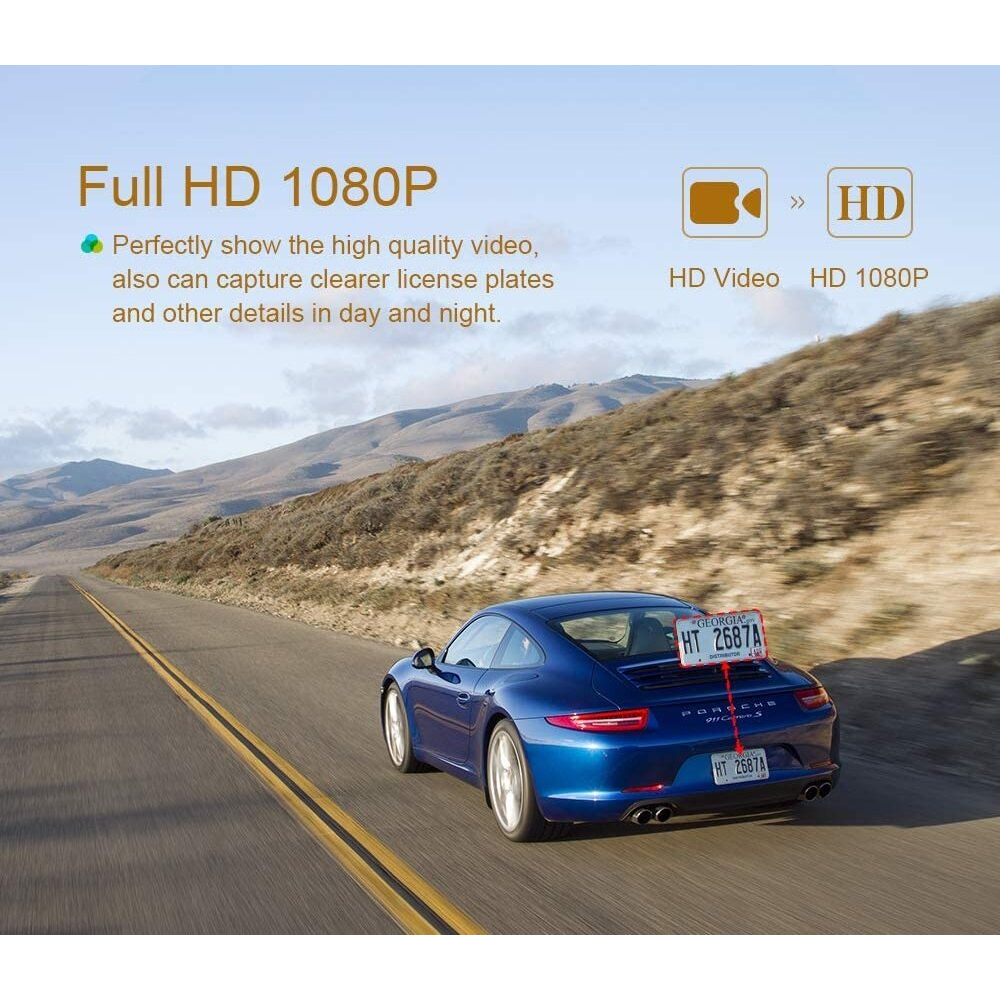 Ảnh Camera Hành Trình DVR 4.0 Inch 3 Lens HD 1080P Góc Rộng 360 Độ Cho Xe Hơi 4
