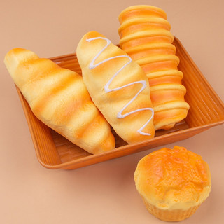 Đồ chơi nắn bóp giảm căng thẳng mô phỏng hình bánh mì cho người lớn loại bỏ tâm trạng tồi tệ