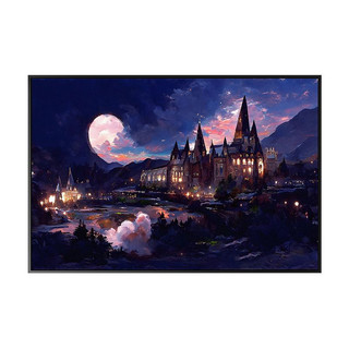 MOZI ✨giết thời gian 40*50cm tranh tô màu theo số tranh số hoá Tranh tô số hoáTranh phong cảnh hoạt hình kỹ thuật số tranh sơn dầu số hoáHarry PotterHogwarts Castle  tranh số hóa theo yêu cầu tranh tô màu số hoá theo yêu cầutranh số
