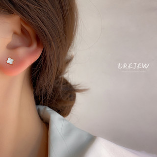 DREJEW Set 6 Khuyên Tai Bạc Đơn Giản Dễ Phối Đồ