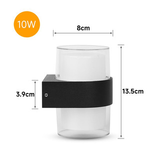 Đèn Led Ngoài Trời Dán Tường Trong Nhà Đèn Tường Trang Trí Nhà Cửa Đèn LED Vuông Tròn Đèn Cho Sân Vườn Hành Lang Cầu Thang