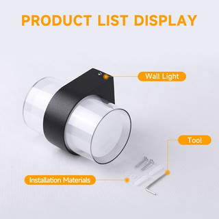Đèn Led Ngoài Trời Dán Tường Trong Nhà Đèn Tường Trang Trí Nhà Cửa Đèn LED Vuông Tròn Đèn Cho Sân Vườn Hành Lang Cầu Thang