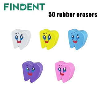 50 cái tẩy cao su hình răng dễ thương tẩy bút chì cho trẻ em vẽ viết