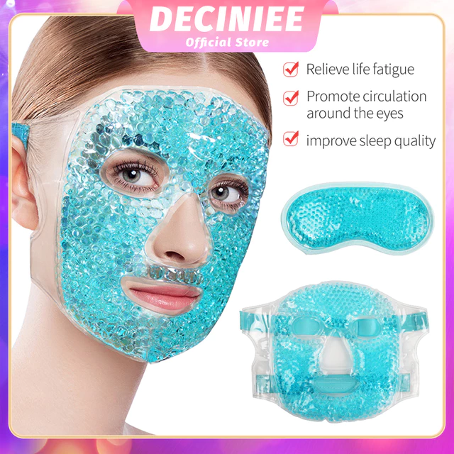 Gel Mặt nạ mắt Hạt có thể tái sử dụng Làm đẹp Mặt mắt Nóng lạnh Gói mặt nạ Đau đầu Nén Làm dịu khi ngủ Kính đá Mặt nạ ngủ