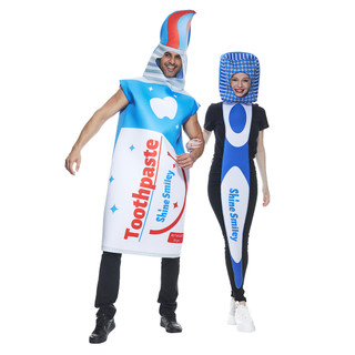 Bộ Trang Phục Gồm 2 Món Gồm Bàn Chải Và Kem Đánh Răng Và Kem Đánh Răng Cho Lễ Hội Hóa Trang Halloween