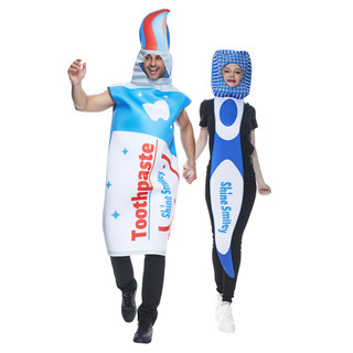 Bộ Trang Phục Gồm 2 Món Gồm Bàn Chải Và Kem Đánh Răng Và Kem Đánh Răng Cho Lễ Hội Hóa Trang Halloween
