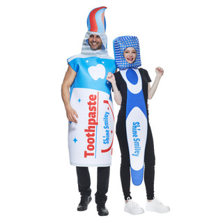 Bộ Trang Phục Gồm 2 Món Gồm Bàn Chải Và Kem Đánh Răng Và Kem Đánh Răng Cho Lễ Hội Hóa Trang Halloween