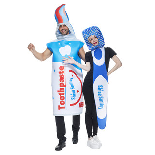 Bộ Trang Phục Gồm 2 Món Gồm Bàn Chải Và Kem Đánh Răng Và Kem Đánh Răng Cho Lễ Hội Hóa Trang Halloween