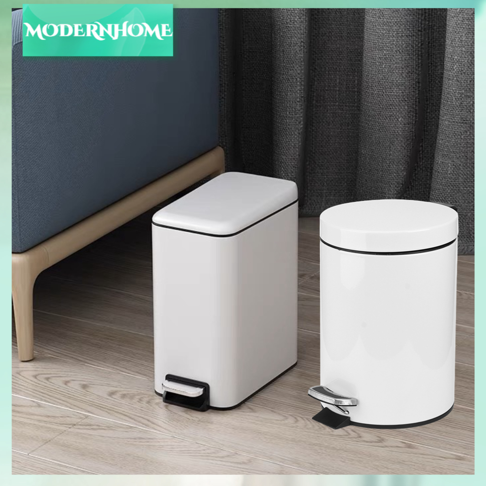 ModernHome Thùng rác có bậc bằng thép không gỉ 5L thể đựng cho phòng ...