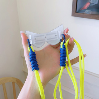 Ốp Điện Thoại Thiết Kế Hoạt Hình Có Kẹp Đeo Mắt Kính + Dây Đeo Phong Cách Mới Phù Hợp Với Tất Cả Điện Thoại