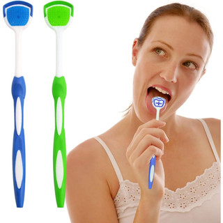 2 cái máy cạo lưỡi giúp chống lại hơi thở hôi