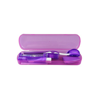Bộ 8 món portablecare kit chăm sóc răng miệng du lịch: bàn chải kẽ, sáp nha khoa, chỉ nha khoa