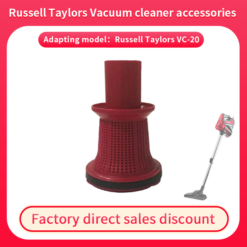 Tương thích với Russell Taylors VC-20 Phụ kiện máy hút bụi Bàn chải sàn Cốc bụi lốc xoáy Bộ lọc HEPA Bàn chải chăn ga gối Thanh nối dài Ống kim loại