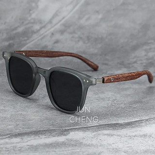 Kính Mát Mới Dành Cho Nam Nữ Thời Trang Retro Gỗ Hạt Kính Mát Chống Tia UV