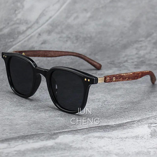 Kính Mát Mới Dành Cho Nam Nữ Thời Trang Retro Gỗ Hạt Kính Mát Chống Tia UV