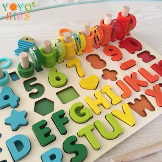 Đồ Chơi Xếp Hình Câu Cá Ba Chiều Theo Phương Pháp Montessori Giáo Dục Sớm Cho Bé