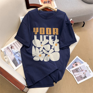 Áo Thun 100% cotton Tay Ngắn Cổ Tròn Phong Cách Hàn Quốc Thời Trang Mùa Hè Mới Cho Nữ