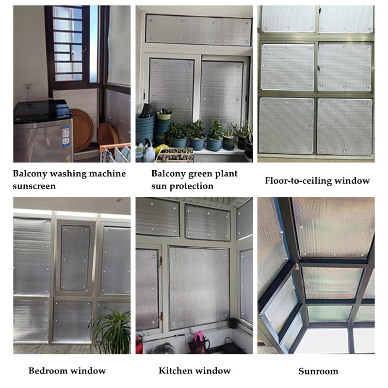 Miếng Dán Cửa Sổ Cách Nhiệt Chống Nắng Chống Nóng Tia UV Miếng dán kính chống nắng cách nhiệt cản gió, bụi, ngăn lạnh