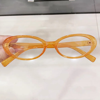 Khung kính khung đen hình bầu dục cổ điển Khung kính thời trang Y2K Street Millennium và cay cho bé gái Khung mắt chống ánh sáng xanh có thể được trang bị máy cắt mắt độ