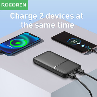 Rocoren Sạc Dự Phòng 10000mAh Thiết Kế Nhỏ Gọn Tiện Dụng