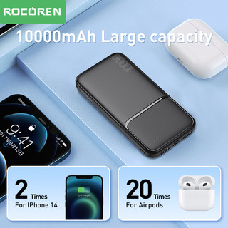 Rocoren Sạc Dự Phòng 10000mAh Thiết Kế Nhỏ Gọn Tiện Dụng