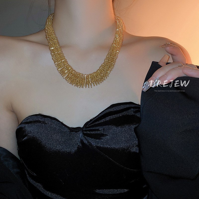DREJEW Vòng Cổ Choker Bằng Kim Loại Thiết Kế Sang Trọng Thời Trang Cho Nữ
