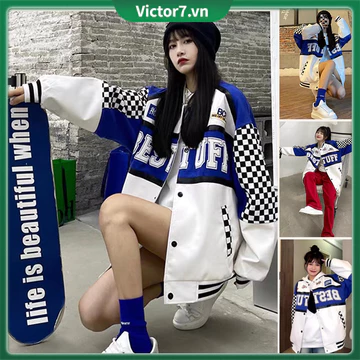 Áo KhoáC Bomber Jacket Nam Nữ Bomber Nam Nữ Áo KhoáC Nam Bomber Áo KhoáC Nữ Nam Áo Khoác Bóng Chày Dáng Rộng Thời Trang Hàn Quốc Cá Tính Cho Nam