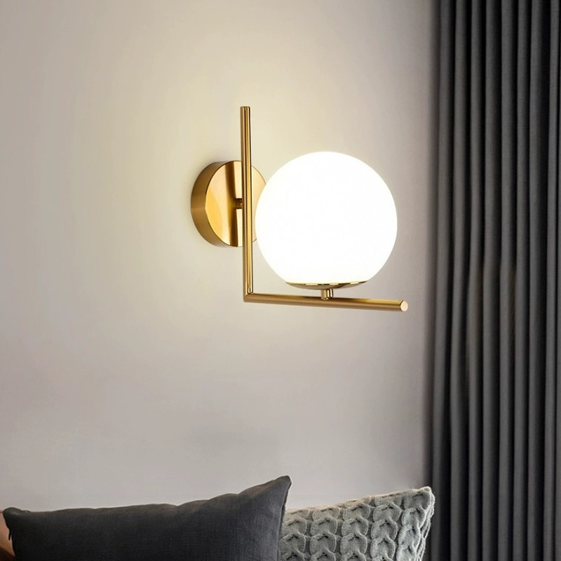 Đèn tường retro thẩm mỹ Đèn chiếu sáng phòng tắm hành lang trong nhà trang trí tường sconce phòng ngủ Bắc Âu bên cạnh
