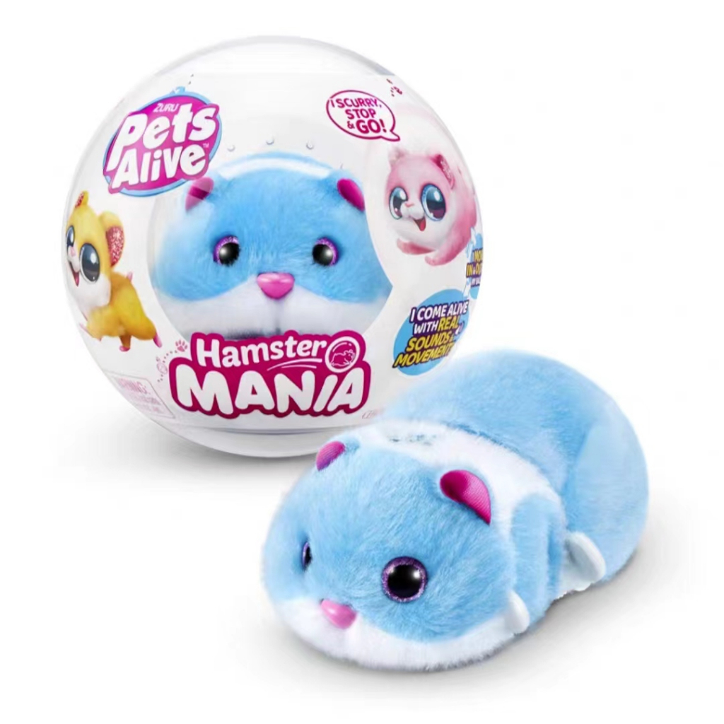 Pets Alive HamsterMania by ZURU, đồ chơi điện tử chuột hamster 20+ âm thanh, bóng tương tác