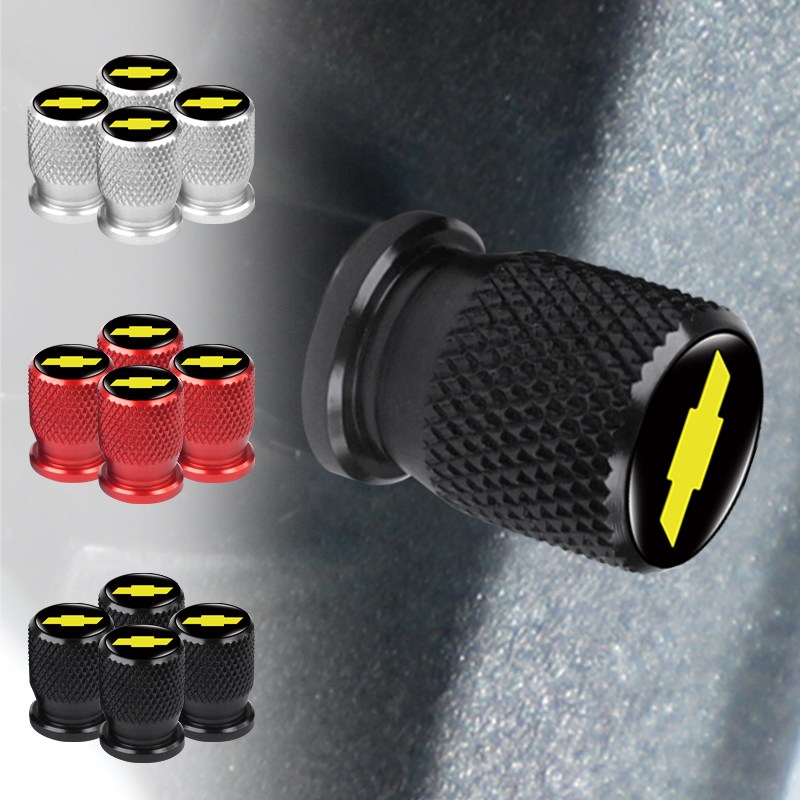Set 4 Nắp Van Bánh Xe Hơi Chevrolet Captiva Colorado Cruze Spark Malibu Trax Aveo