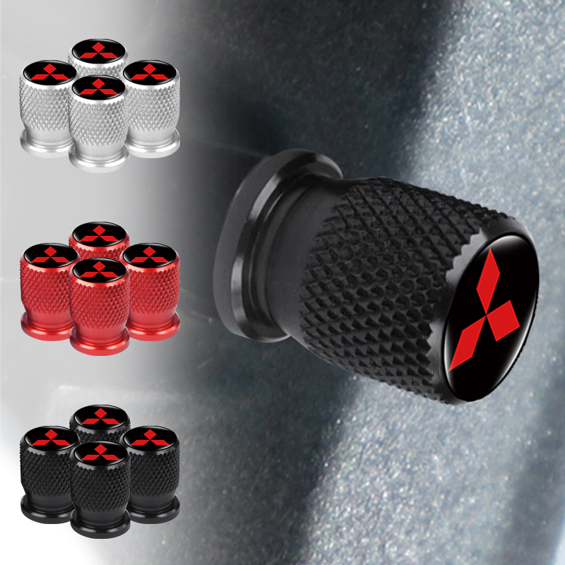 Set 4 Nắp Van Hơi Chống Rò Rỉ Cho Mitsubishi ASX Lancer EX Pajero Outlander L200 EVO