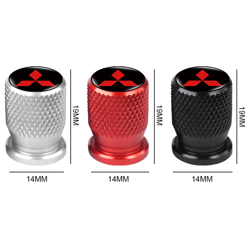 Set 4 Nắp Van Hơi Chống Rò Rỉ Cho Mitsubishi ASX Lancer EX Pajero Outlander L200 EVO