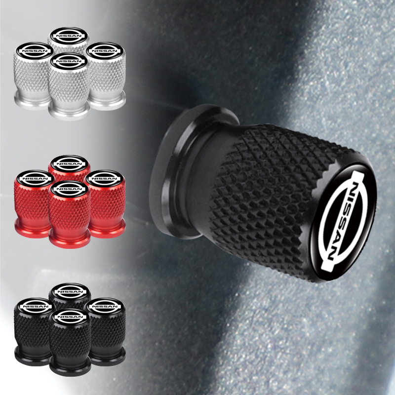 Set 4 Nắp Van Bánh Xe Hơi Nissan Tiida Teana Skyline Juke X-trail Almera Qashqai 350Z 370Z 240SX